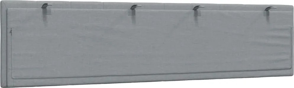 világosszürke szövet fejtámla párna Hanko 200 cm