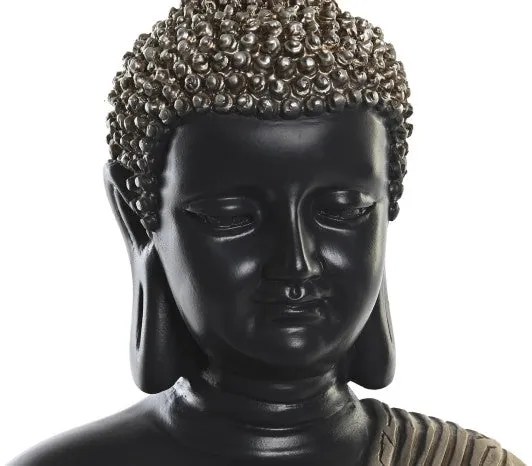 Buddha szobor figura arany fekete 31x22x49 cm