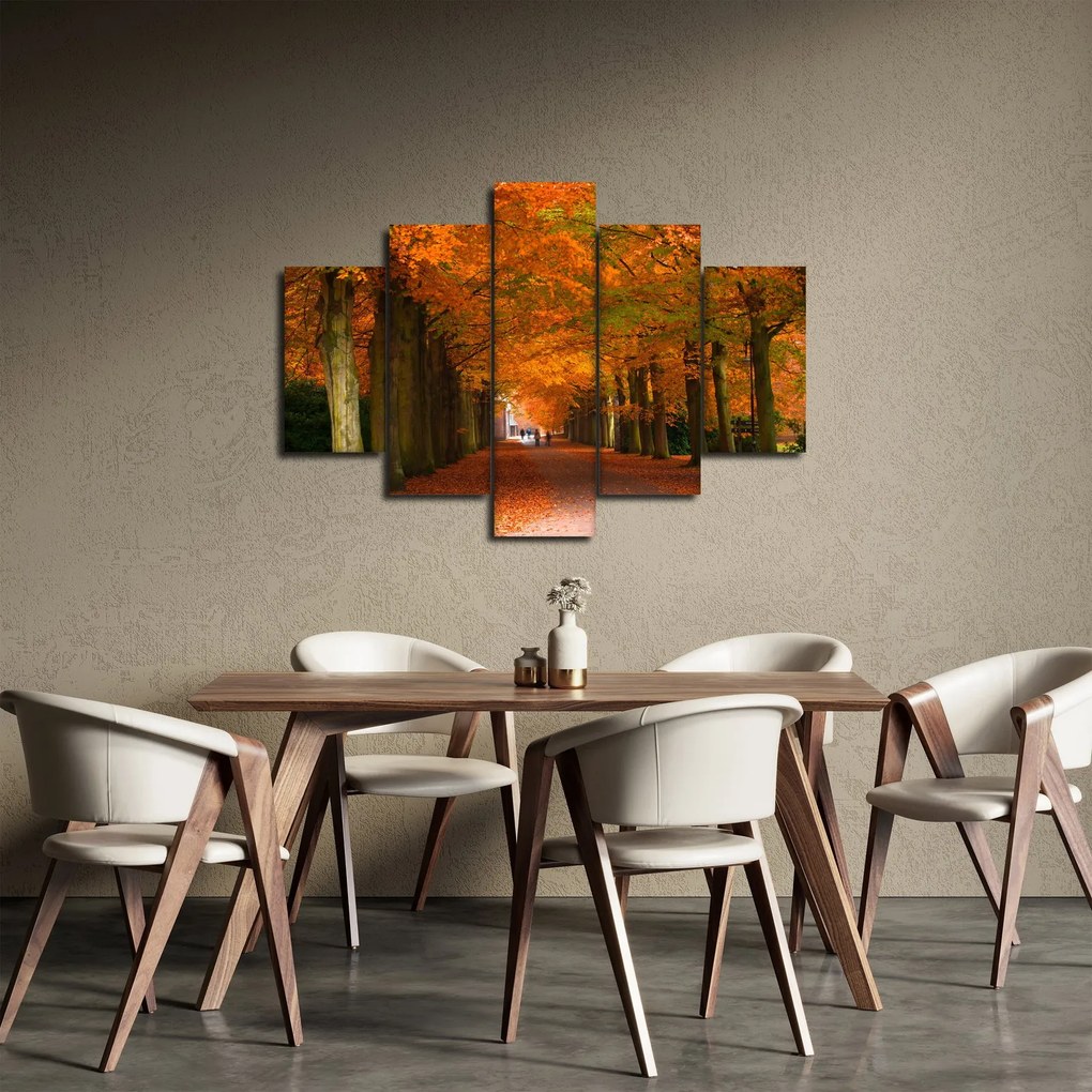 Kép - A Avenue of fák ősszel (150x105 cm)