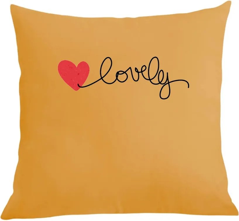 Párna párnahuzat szív mintás Lovely