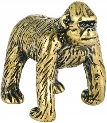 Dekorációs Figura Sárgaréz Gorilla Az Íróasztalra