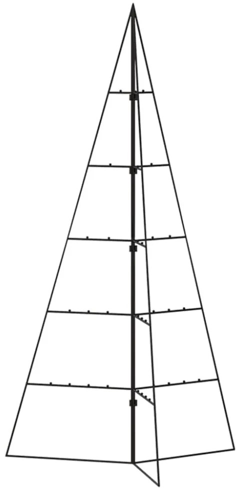 fekete fém karácsonyfa dekorációhoz 100 cm