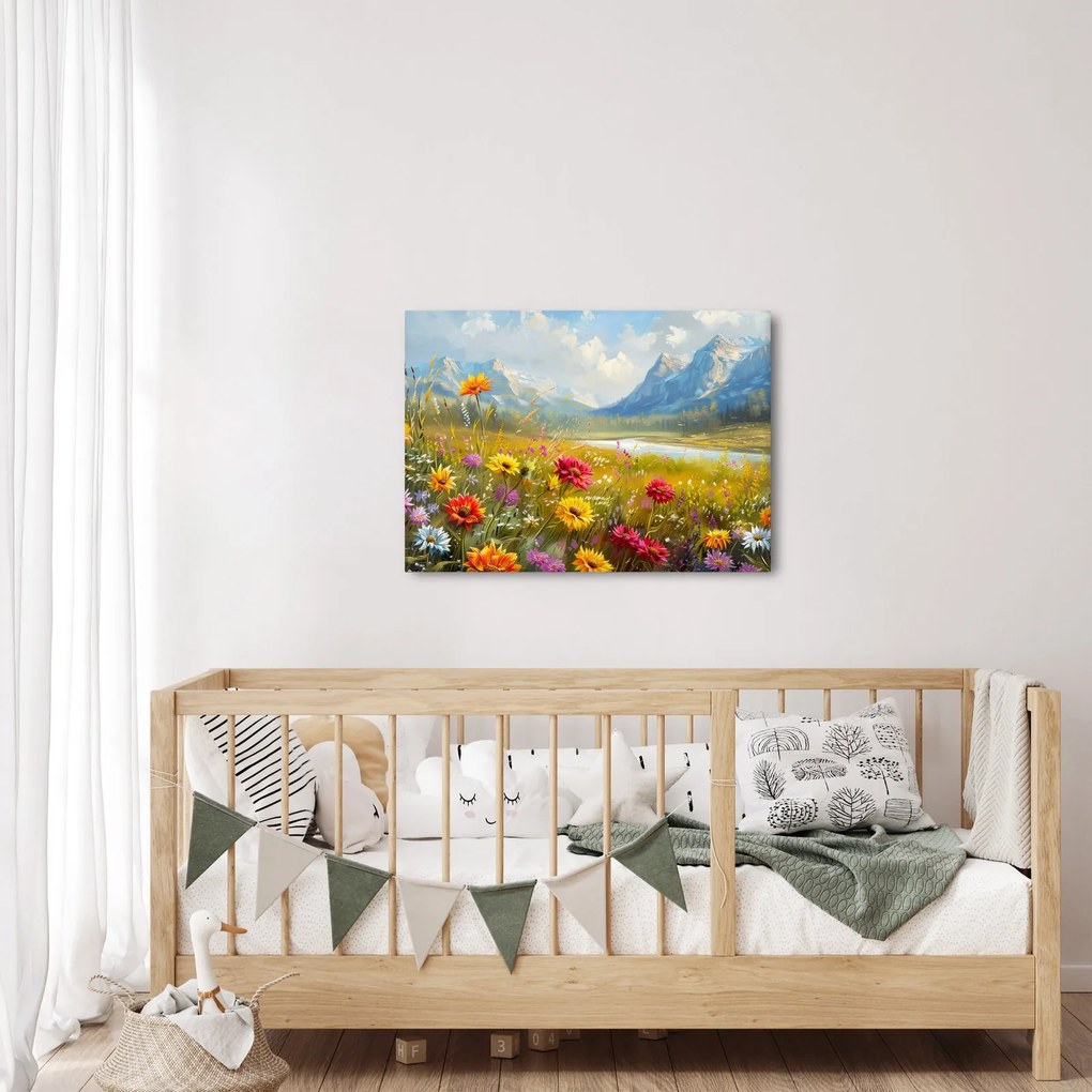 Kép - Festett táj (70x50 cm)