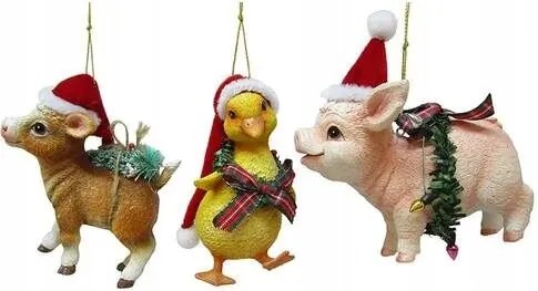 Kurt Adler karácsonyi dísz farmállatok
