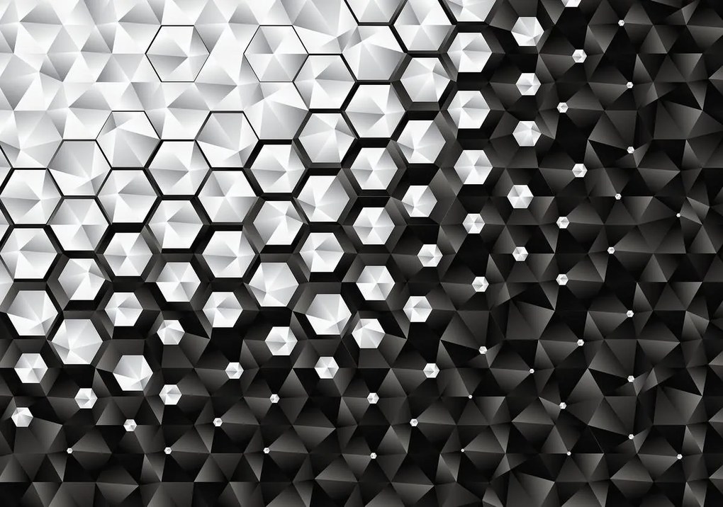 Fotótapéta - 3D hatszögek (152,5x104 cm)