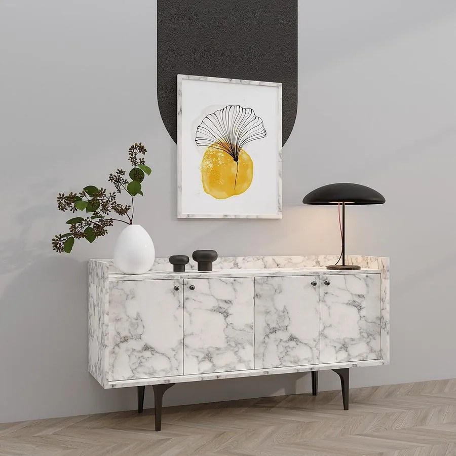 Konzolasztal Navi - Carrara Marble