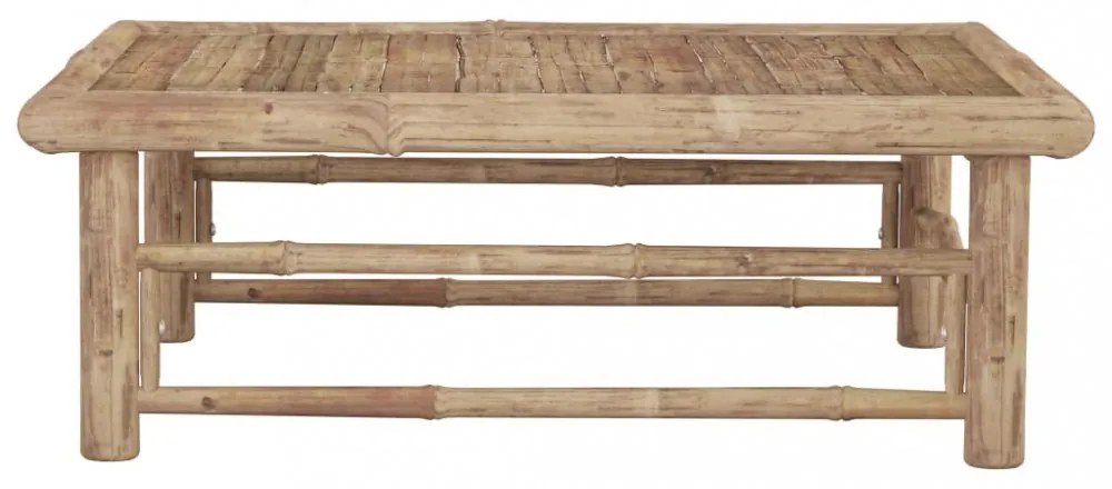 bambusz kerti asztal 65 x 65 x 30 cm