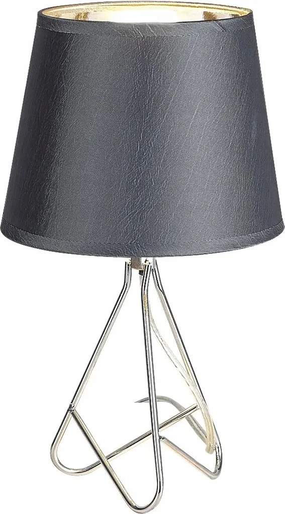 Ipari éjjeli lámpa lámpaernyővel króm szürke fém Rabalux