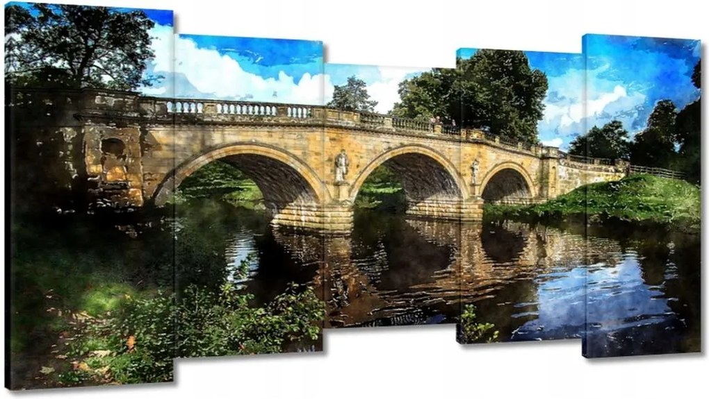 Festmények 150x80 Híd Tájkép Híd