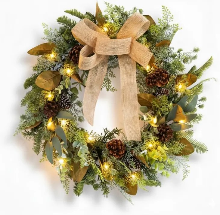 Karácsonyi ajtókoszorú WINTER GREEN Ø 45 cm