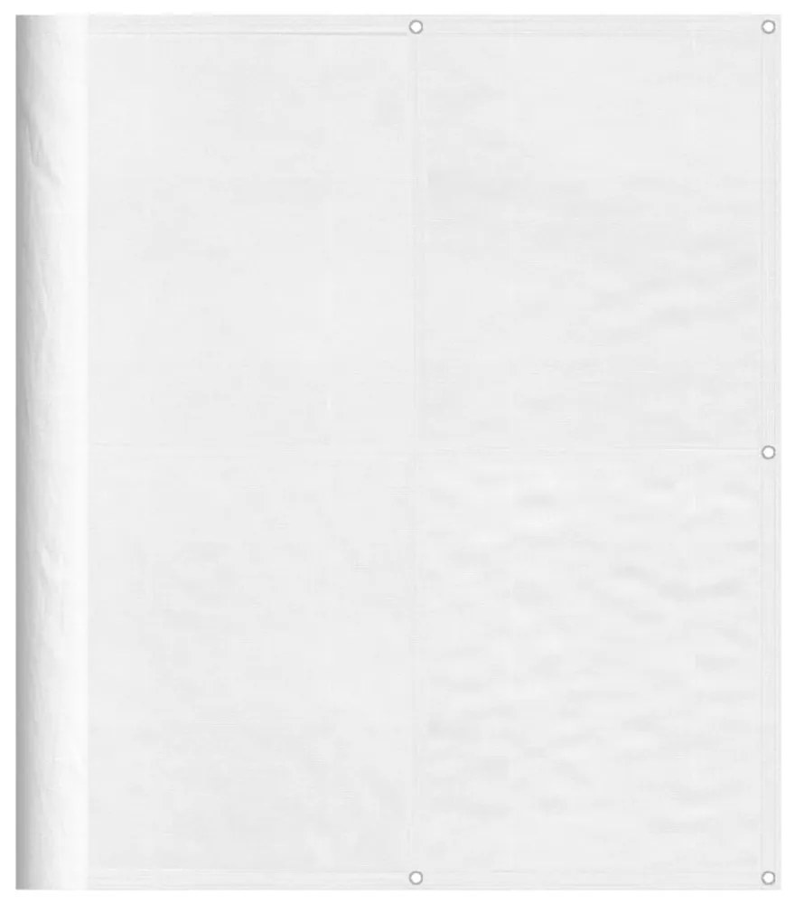 fehér 100% oxford poliészter erkélyparaván 120 x 700 cm
