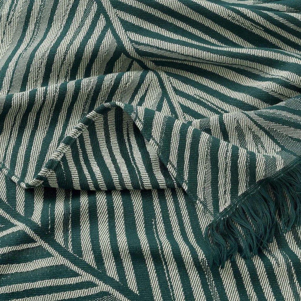 Goldea könnyű strandtörölköző - pálmalevelek 100 x 160 cm