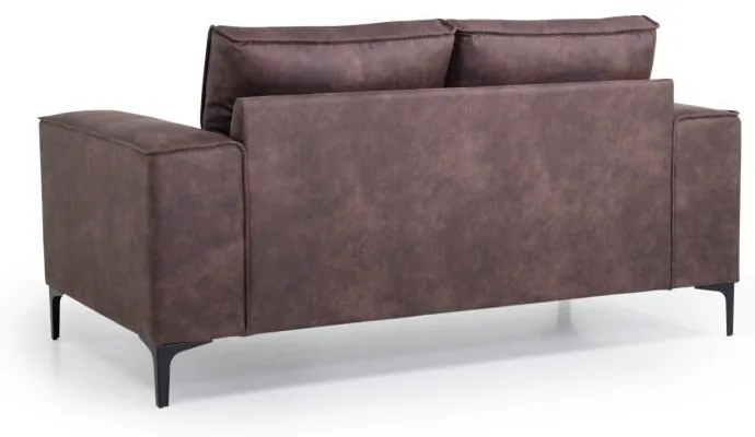 Barna bőrutánzat kanapé 164 cm Copenhagen – Scandic
