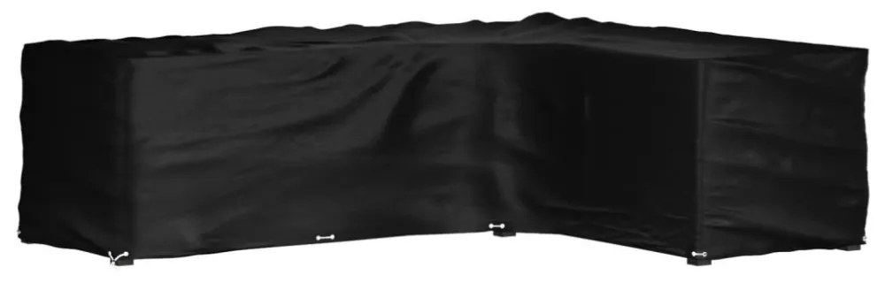 L-alakú kerti bútorhuzat 16 fűzőlyukkal 260 x 210 x 80 cm
