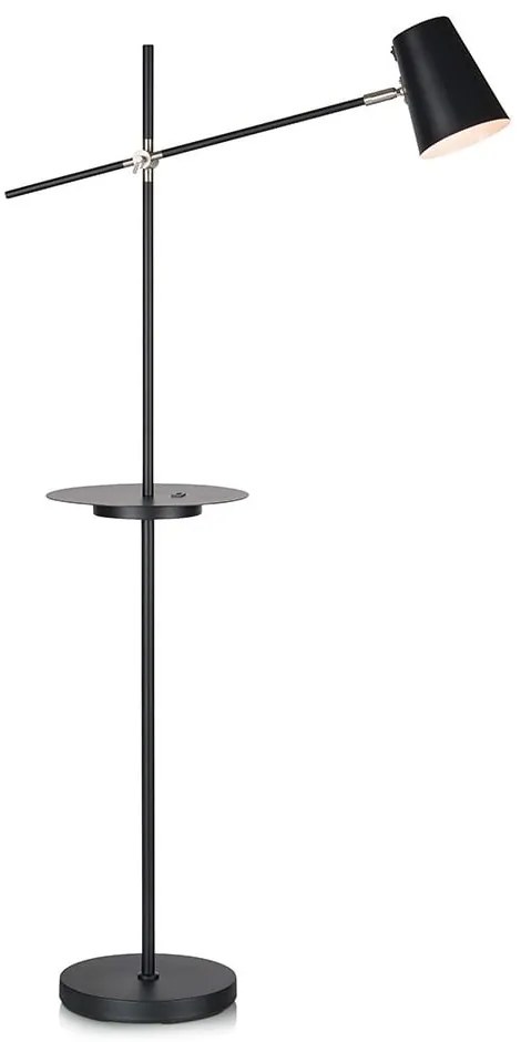Linear fekete állólámpa tárolóhellyel - Markslöjd