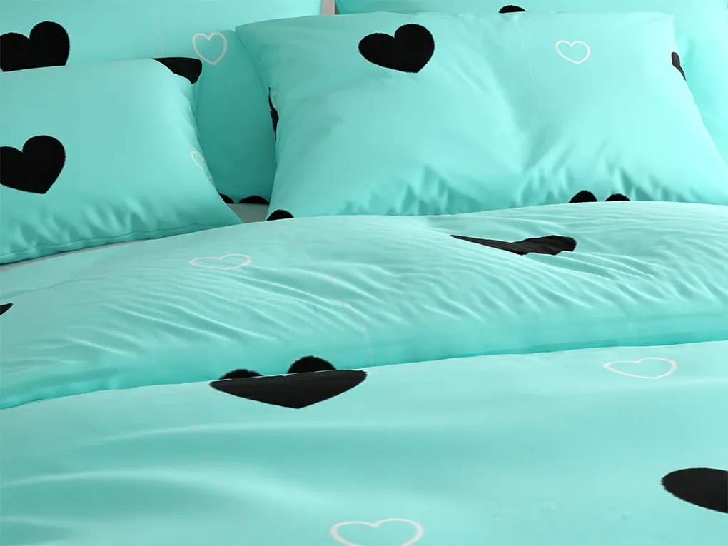 Mikroszálas ágyneműhuzat CORAZON BLEND kék Ágyneműhuzat mérete: 2 db 70 x 90 cm | 200 x 220 cm