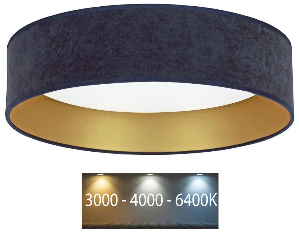 Brilagi Brilagi - LED Mennyezeti lámpa VELVET LED/24W/230V 3000/4000/6400K kék/arany BG0274