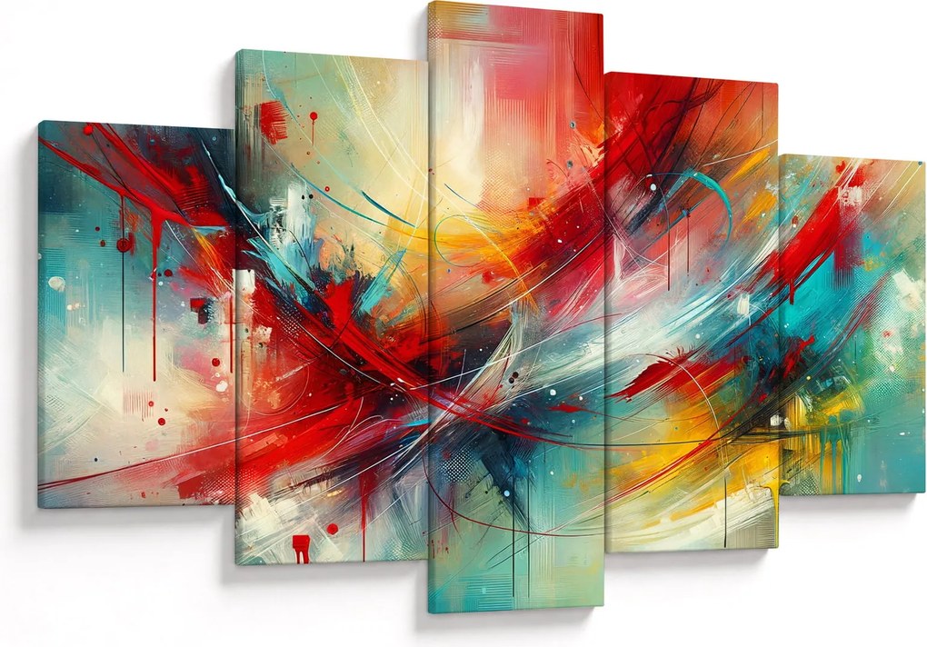 Kép – Absztrakció pirossal (150x105 cm)