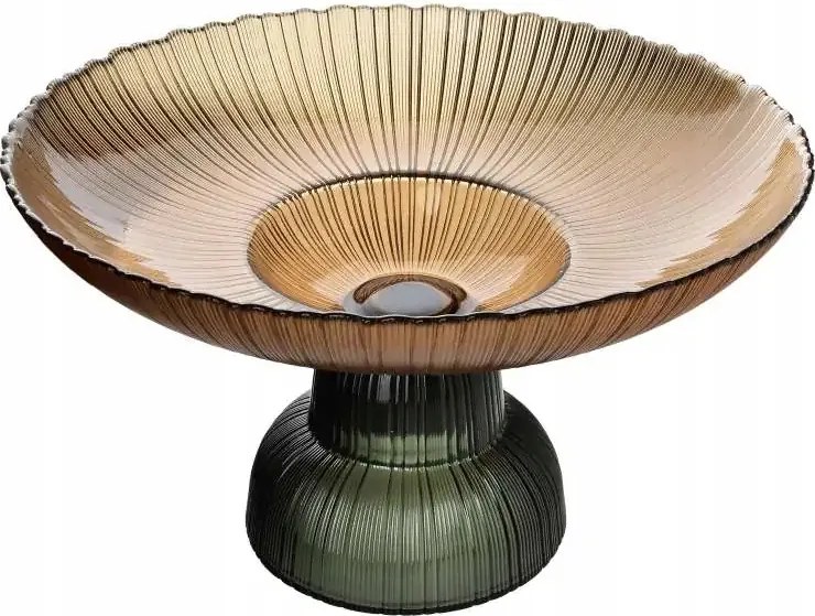 Talpas kínálótál üveg Daz Glass elegáns 31cm