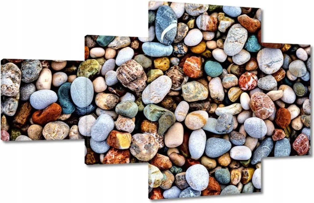 Vászonkép 130x80 Színes kövek