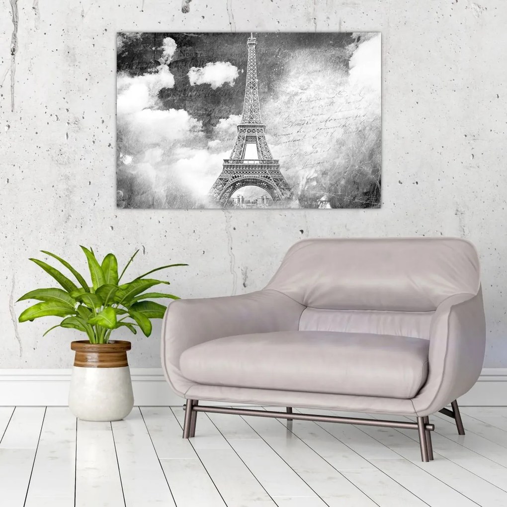 Kép - Vintage képeslap a városról N⁰3 (90x60 cm)