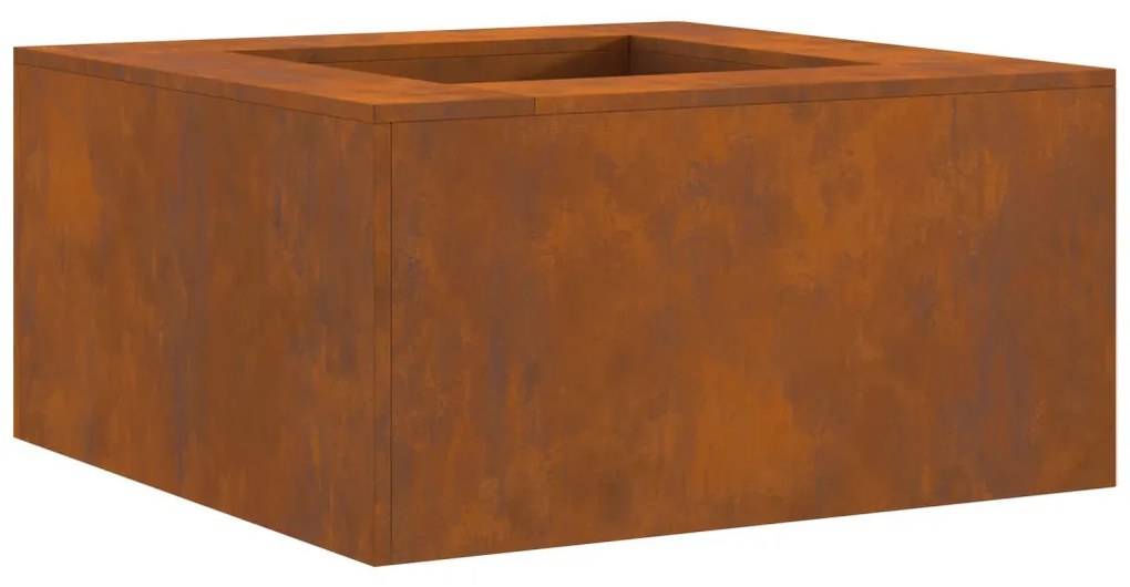 Tűzrakó Barna 80 x 80 x 40 cm időjárásálló acél