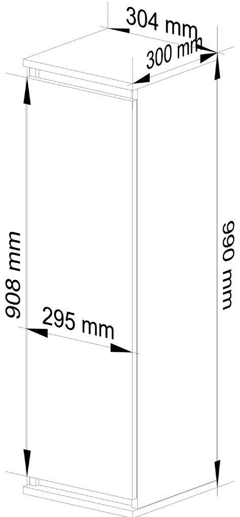 Függesztett szekrény Wren  (fehér + szonoma tölgy). Akció -13%. 1069935