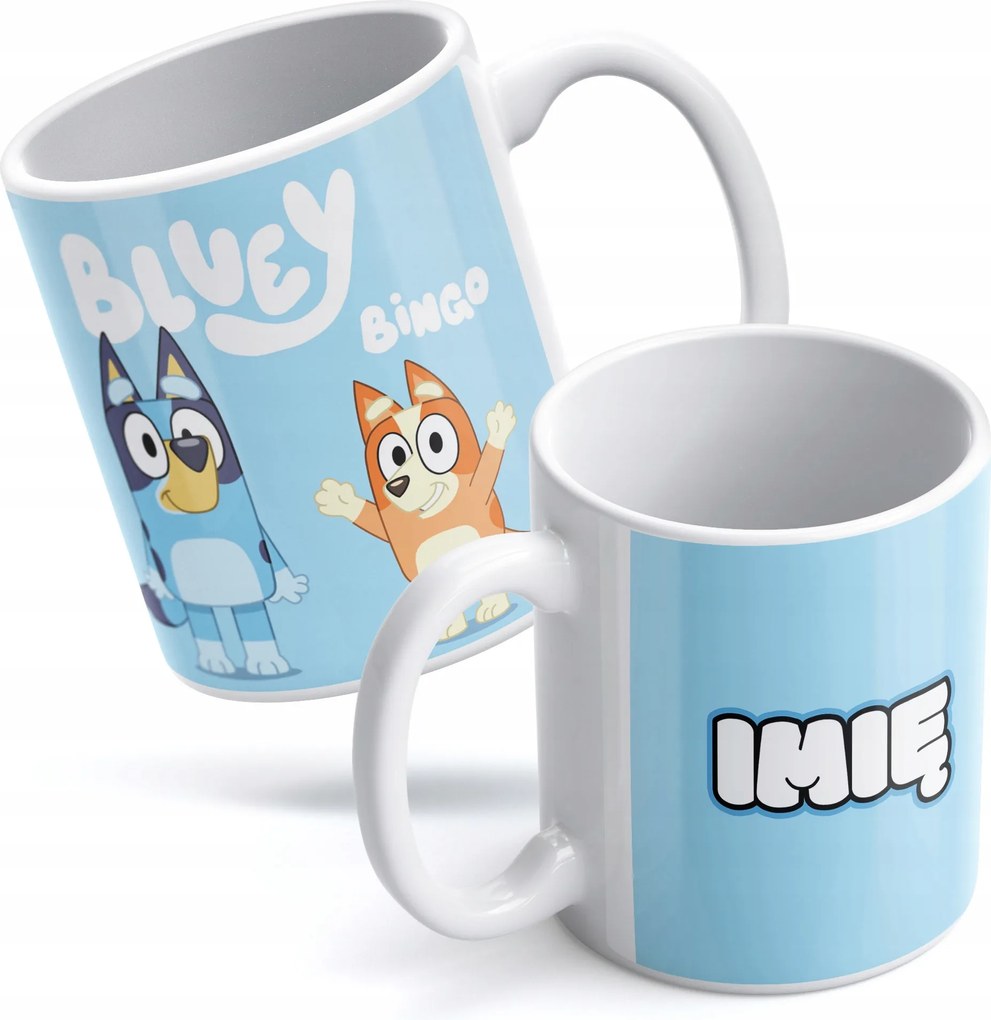 Bluey Személyre szabott Bögre Névre szóló Ajándék Gyerekeknek