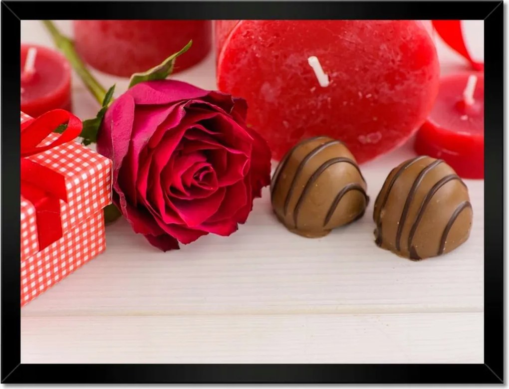 Poszterek keretben 40x30 Nőnap Ajándék Love