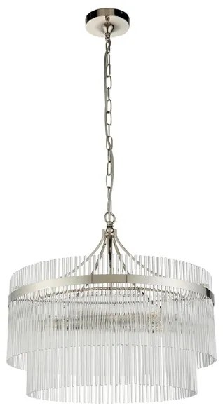 Endon 104112 - MARIETTA láncos csillár 5xE14/7W/230V fényes króm/átlátszó