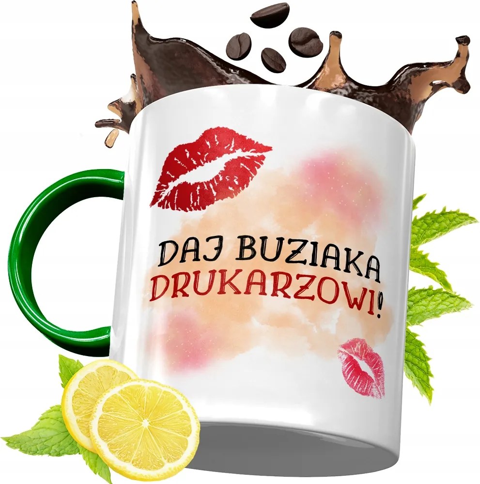 Zöld Bögre Nyomtatónak Születésnapra Ajándék fényképes nyomtatással