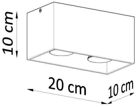 Sollux SL.0381 - Spotlámpa QUAD 2xGU10/40W/230V