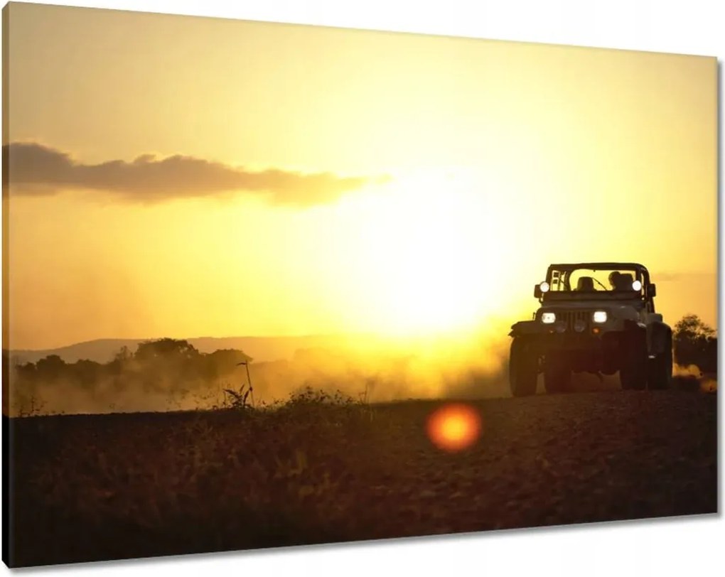Vászonkép 100x70 Sivatag Terepjáró