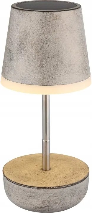 Napelemes Led asztali lámpa 10x0,06W napelemes homok matt Globo