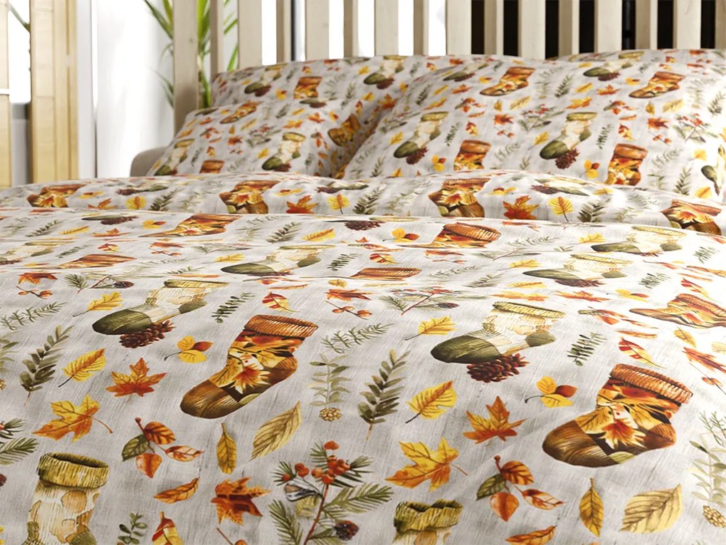 Pamut ágyneműhuzat AUTUMN SOCKS színes Ágyneműhuzat mérete: 70 x 90 cm | 140 x 200 cm
