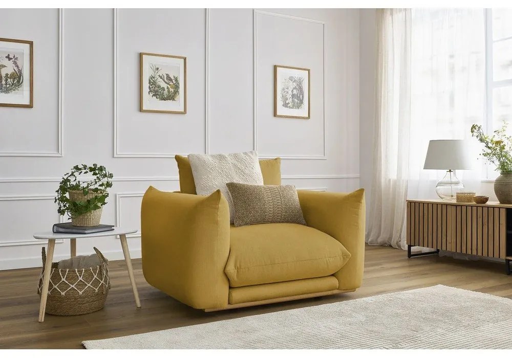 Sárga fotel Ernest – Bobochic Paris