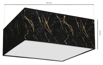 Mennyezeti lámpa SENSO 3xE27/60W/230V fekete