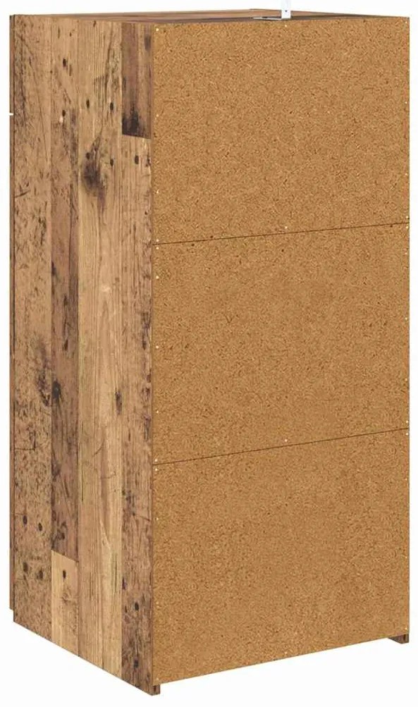 Széf fiókkal Régi fa 42.5 x 40 x 93 cm Faanyag