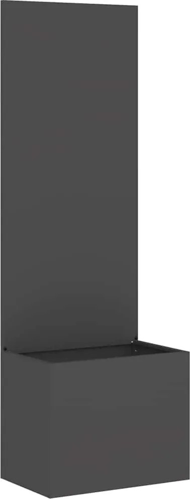 vidaXL Kertvédő vászon Fekete 50 x 140 cm Hidegen hengerelt acél