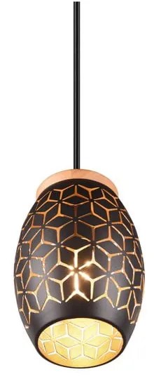 Fekete függőlámpa ø 15 cm Bidar – Trio