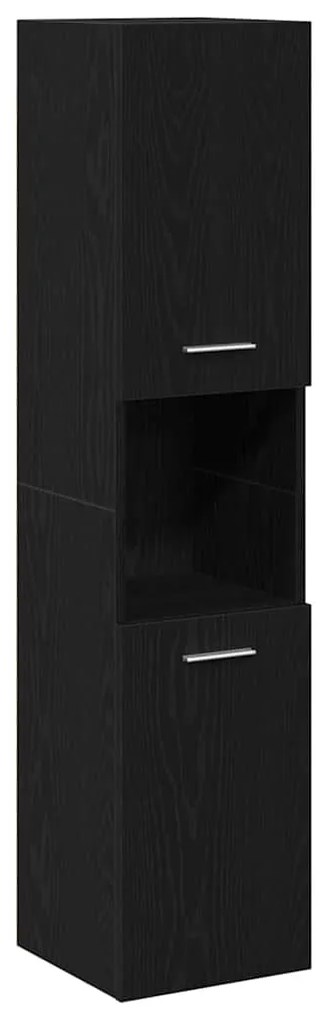 Fürdőszoba bútor szett 4 pcs Fekete tölgy 80 x 38.5 x 45 cm