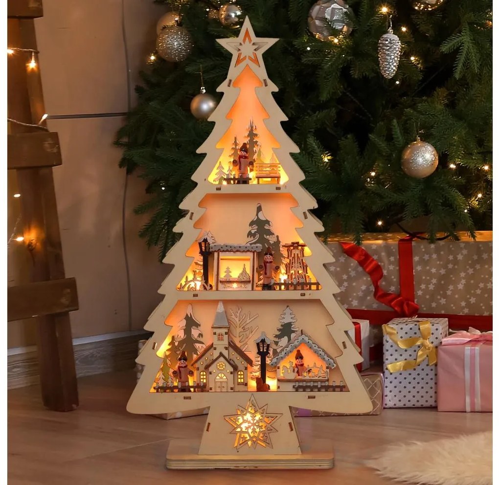 Brilagi - LED karácsonyfa dekoráció LED/3xAA