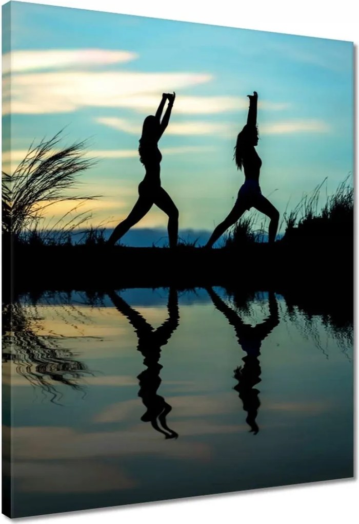 Vászonkép 40x50 Reggeli jóga