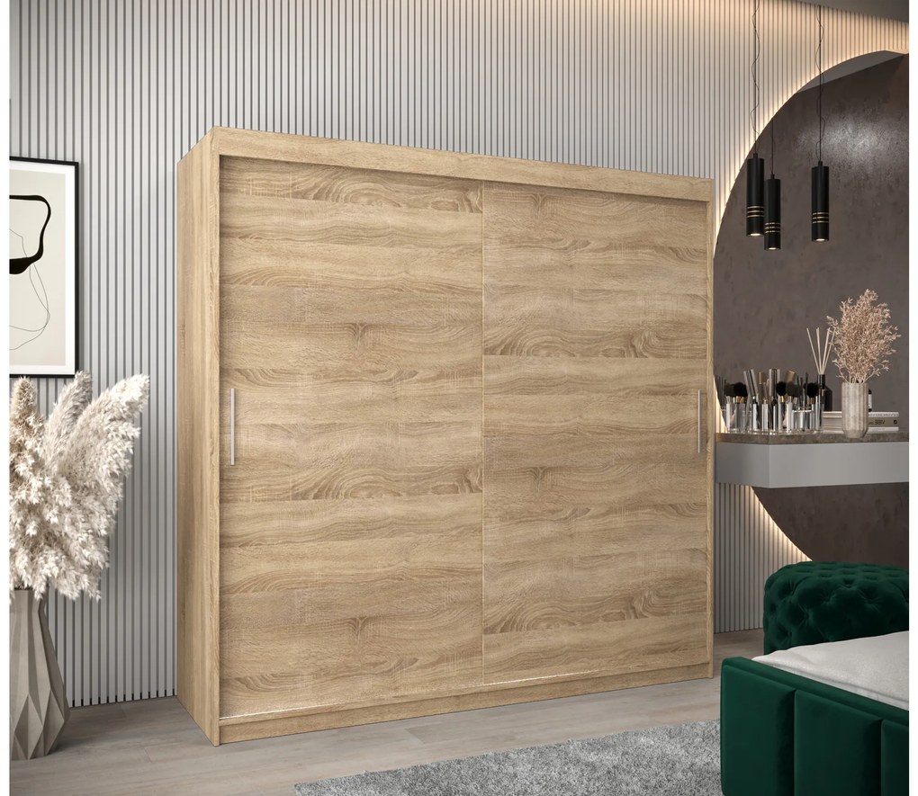 Ruhásszekrény 200 cm Toki (szonoma tölgy + szonoma tölgy). 1064858