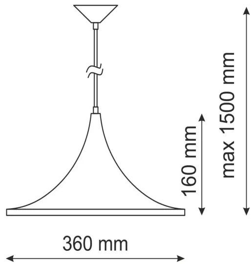 Csillár MODERN 1A 1xE27/20W/230V