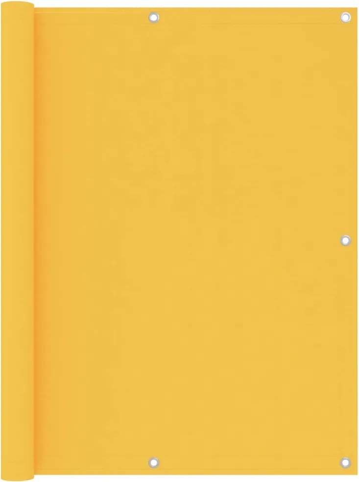 vidaXL sárga oxford-szövet erkélyparaván 120 x 600 cm