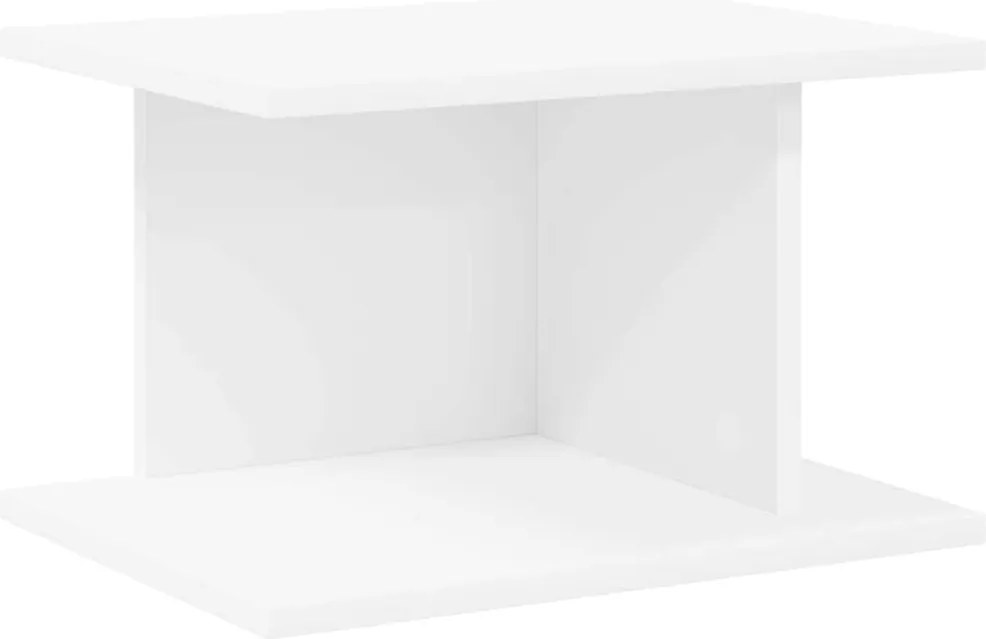 vidaXL Éjjeli asztal Fehér 40 x 30 x 25 cm Faanyag