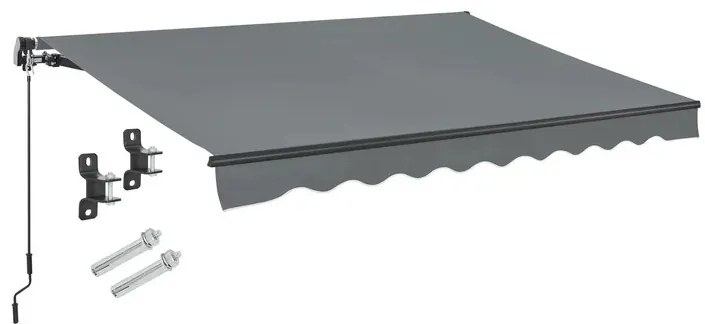 Juskys Napellenző 250 cm - szürke