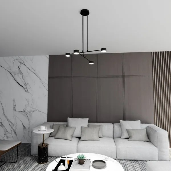 Csillár zsinóron MODUS 4xGX53/12W/230V fekete