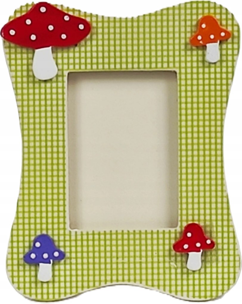 Yph 320 gyerek képkeret 5x7 cm. Gomba zöld, lábbal
